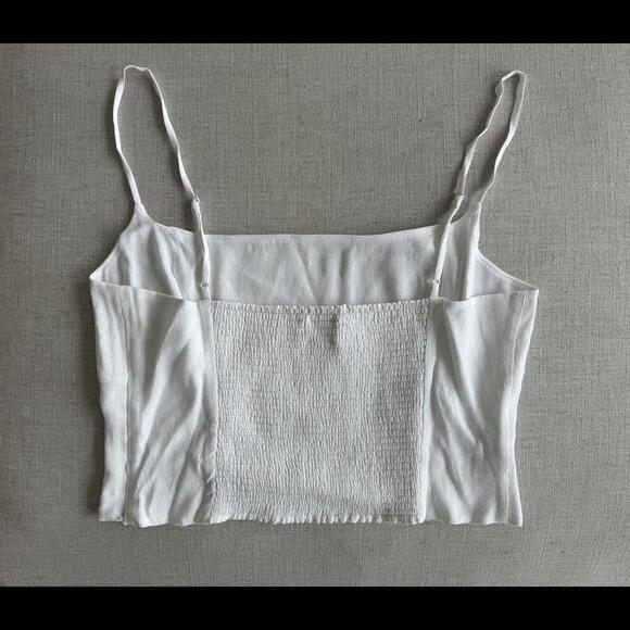 Aritzia Wilfred Basel Bustier Tank Top Spaghetti Strap in White Size Large - Picture 7 of 8